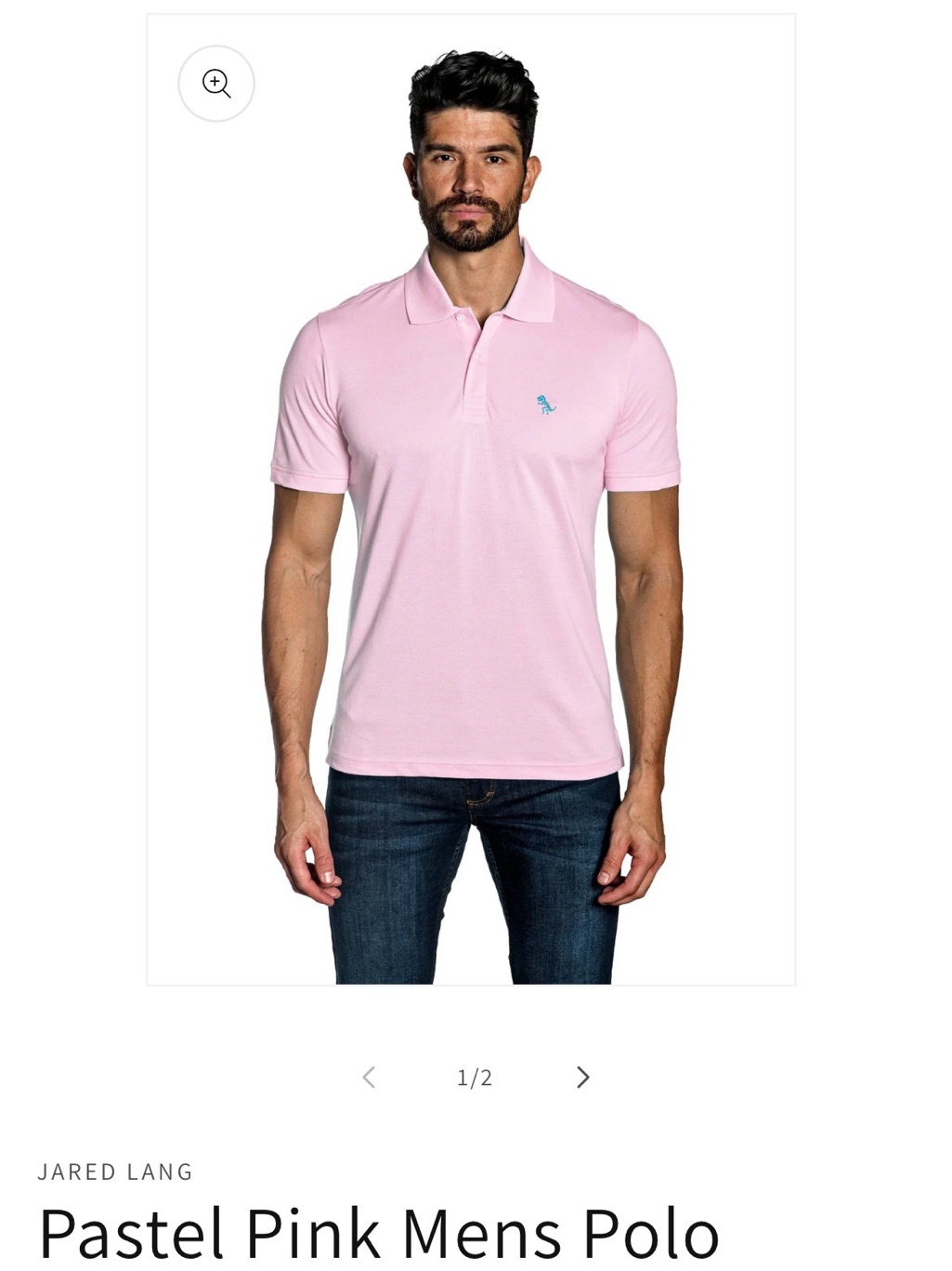Jared Lang Pink Classic Polo Shirt - Men's